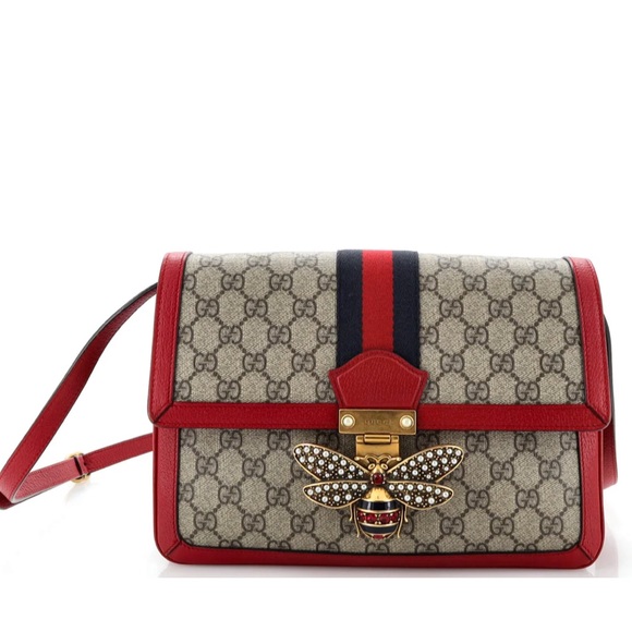 Queen Margaret shoulder bag GG coated canvas medium - Picture 2 of 2